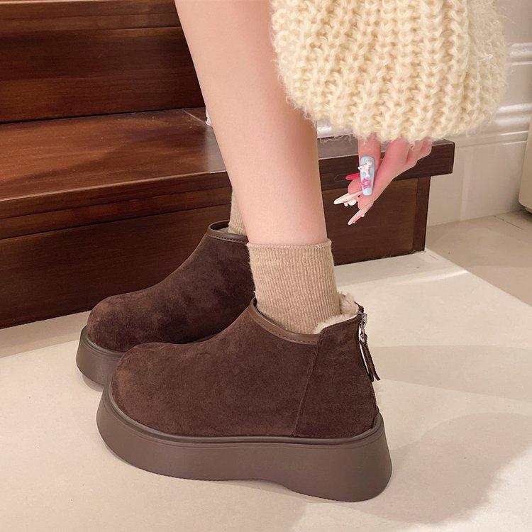 Shoes for Women Cotton Boots Mountaineering Women Boots New Winter 2025 Platform Boots Women Ankle Boot Cotton Shoes