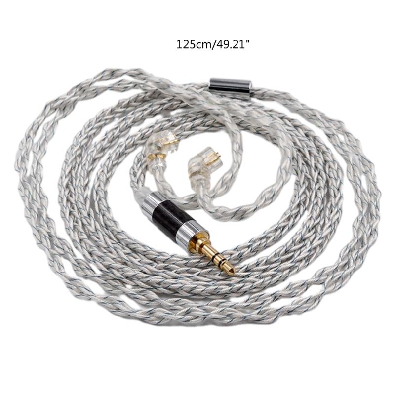 Hochwertiges C-Pin 0,75mm Kopfhörerkabel für ZS10PRO ZSN EDX ZEXPRO ZASZAX ASFAST ASXAS12 Kopfhörer Langlebiges Kabel