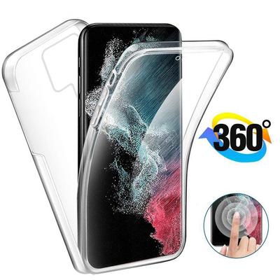 360 Full Body Protector Case For Samsung Galaxy A17 A07 S25 S23 S24 FE A26 A36 A56 A15 A25 A35 A55 A16 A52 A14 A24 A34 A54 Double Sided Clear Cover