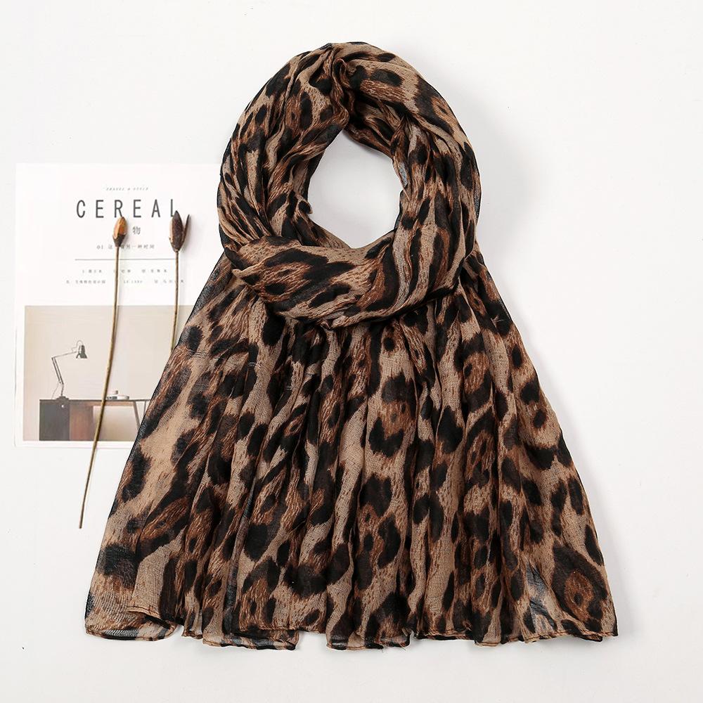 

Winter Breathable Sexy Leopard Dot Viscose Shawls Scarf Lady High Quality Wrap Pashmina Stole Bufandas Muslim Hijab 180*85Cm