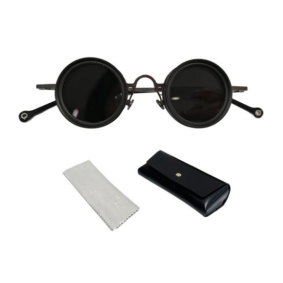 

Ретро Круглые Поляризованные Солнцезащитные Очки Регулируемая Тонировка 1-9 Ступеней Солнцезащитные Очки с Линзами с ND-Фильтром UV400 Пляжные Очки для Мужчин Затененные для Рыбалки Вождения чёрный