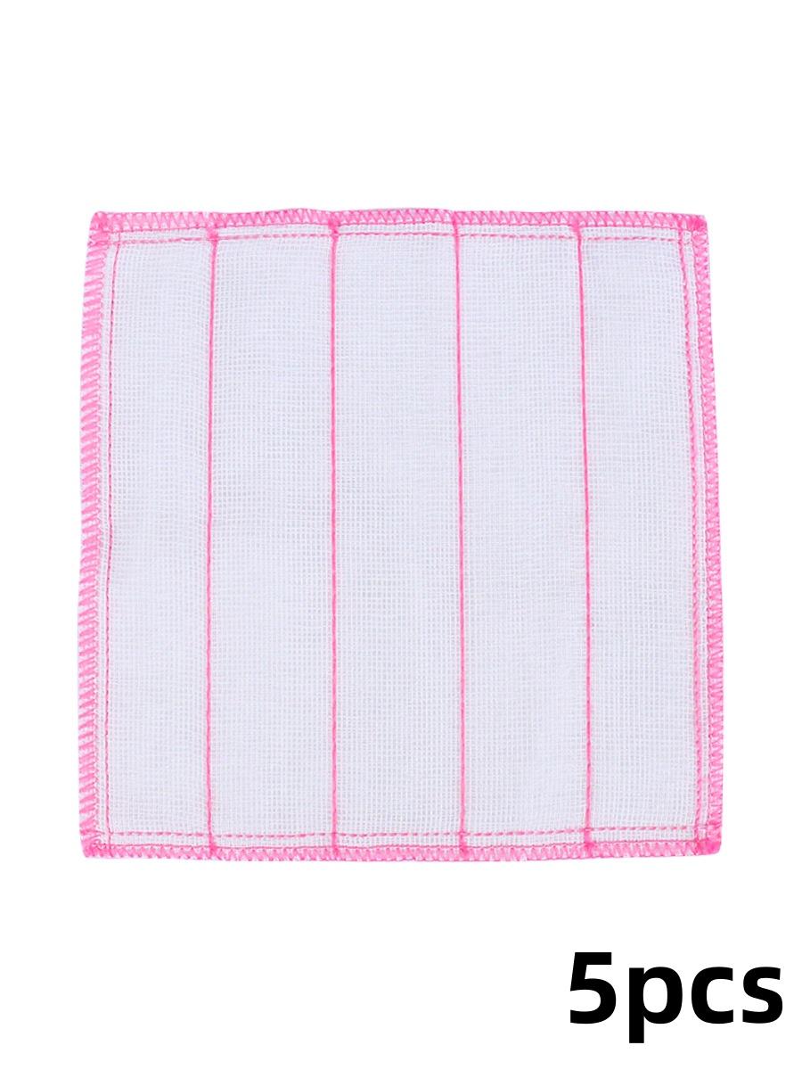 

5 шт кухонное ежедневное полотенце для посуды 5-слойная чистая хлопковая ткань утолщенная впитывающая кухонная салфетка для чистки губка 5-pcs