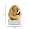 Gold-plated Ceramic Gold Face Ornaments Creative Home Furnishings Simple Living Room Office Desktop Ornaments Ceramic Crafts