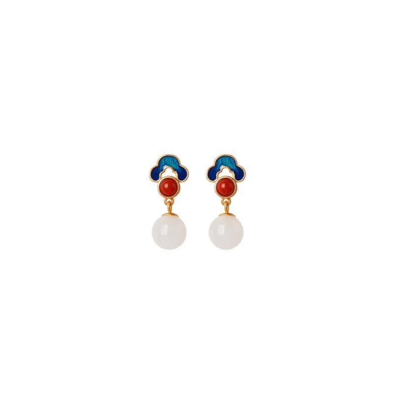 Orecchini Pendenti Rotondi con Perle Retrò e Raffinati - Orecchini Eleganti e di Nicchia per Le Petite.