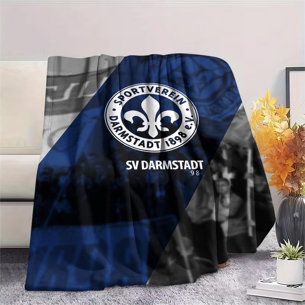 1pz Coperta in Flanella con Stampa SV Darmstadt 98, Alta qualità Confortevole per Tutte le Stagioni, Arredamento per la Casa, Calore e Comfort, Perfetta per Regali di Natale91