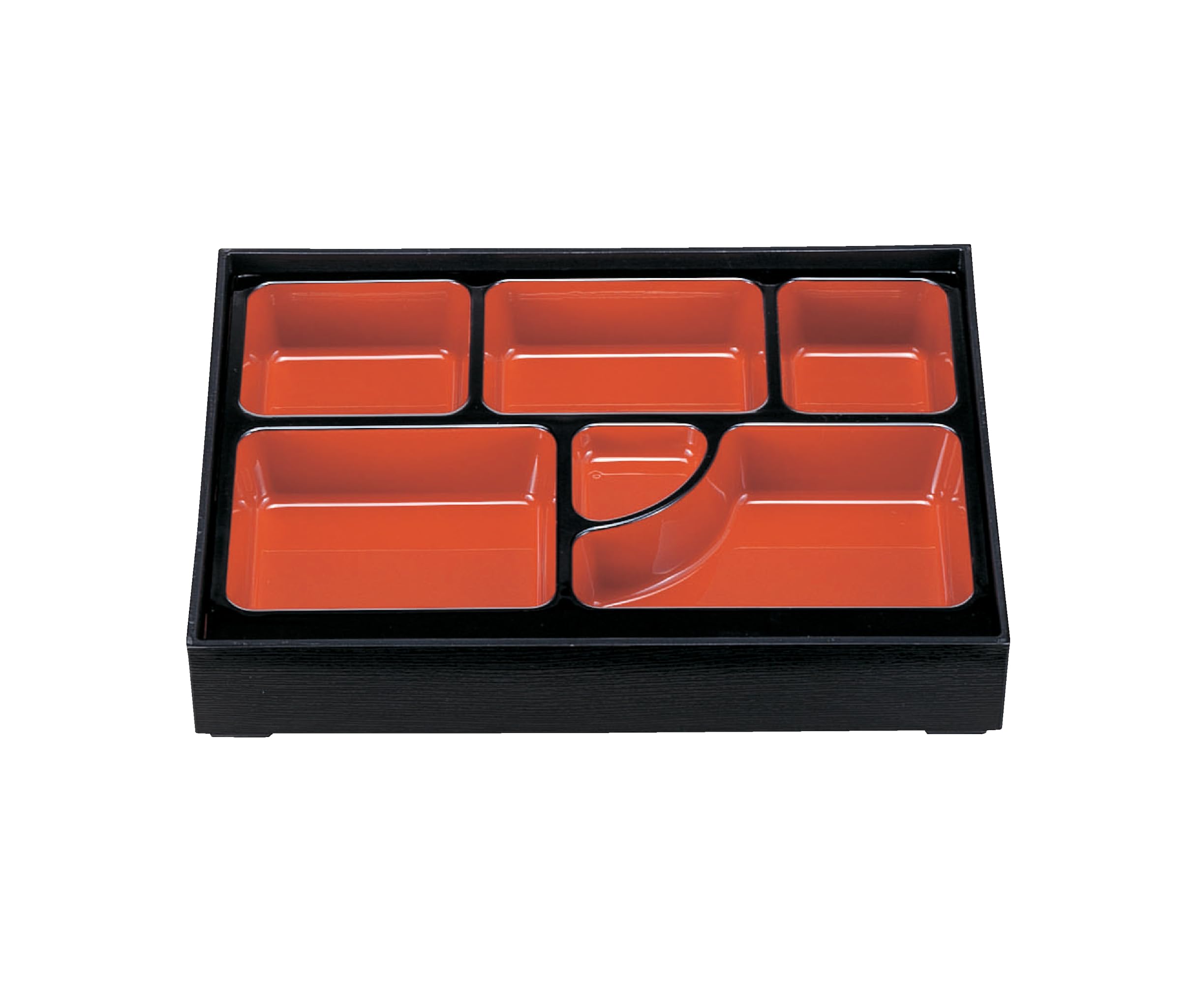 Wakaizumi Shokado style bento box with chopstick rest and vermilion and black Lacquerware, 12-inch D.X. divider, finish, 1-361-3 красный