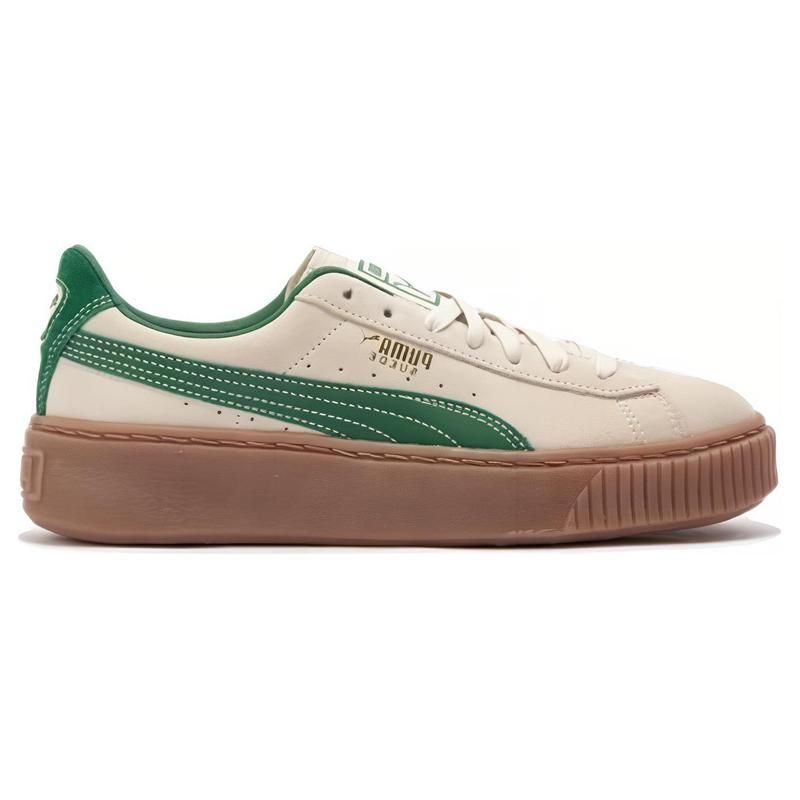 Puma Suede Comfortable Low-Top Sneakers Women Sneakers Light-Green 363559-13