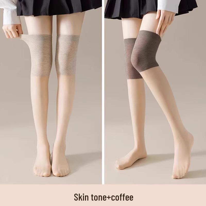 Women's Thin Over-Knee Anti-Slip Knee Pads - Warm, Anti-Snag Stockings for Summer or Air-Conditioned Rooms