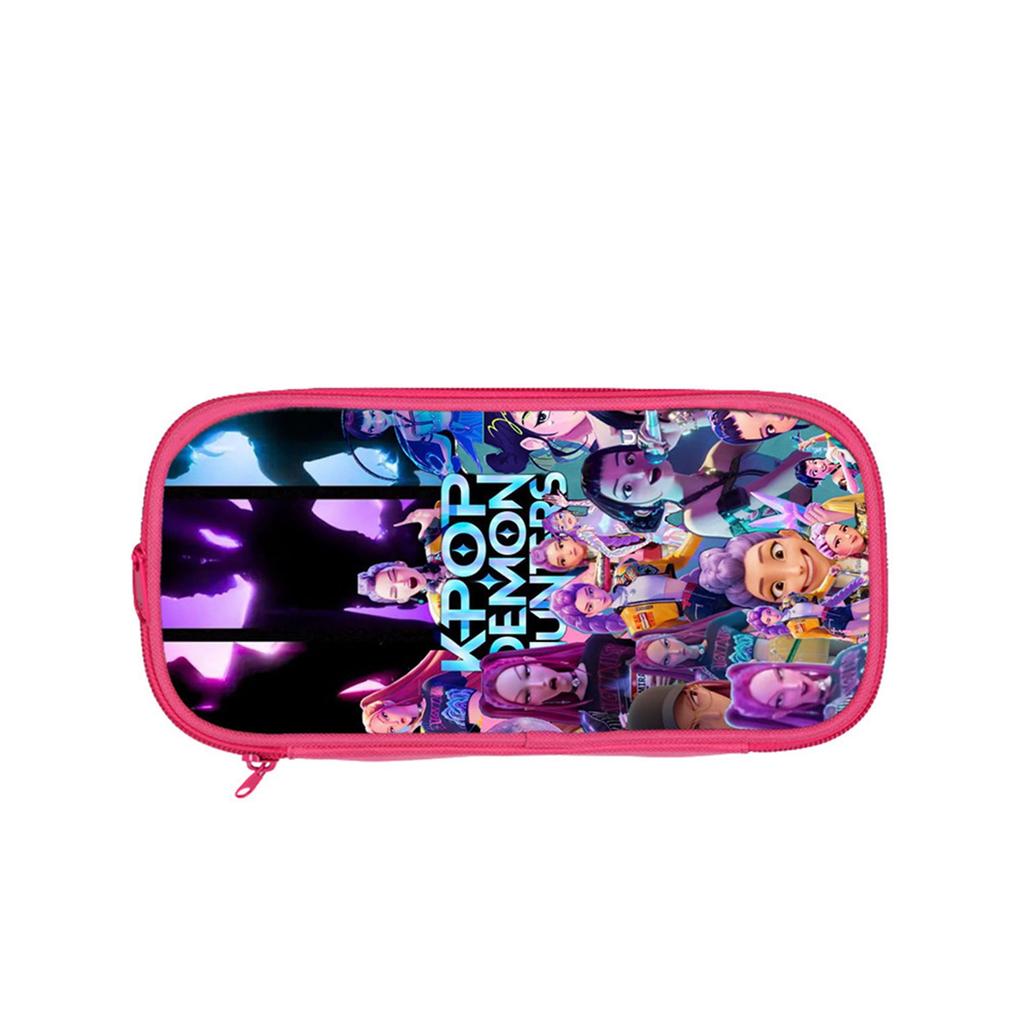 Printed Double-layer Pencil Case Deadpool/ Student Blue Storage Stationery Bag Pencil Bag
