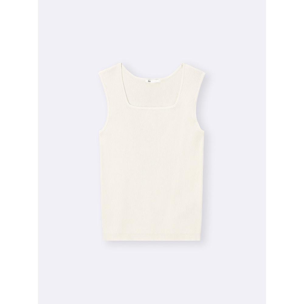 GU by Uniqlo Rib Knit Square Neck Tank Top Model