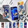 Game Sonic Movie Anime Transparent Soft Phone Case For IPhone 15 12 14 16 17 13 Plus 11 Pro Max 13 Pro