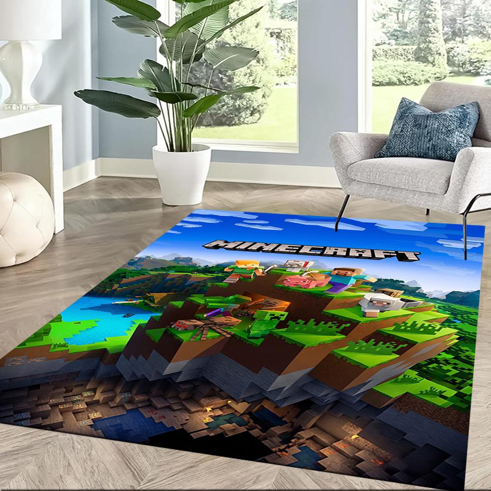 Minecraft 194 Area Rug Suitable for Kitchen Outdoor Game Room Dining Room Antislip Carpet Office home decor Birthday/Christmas Gift