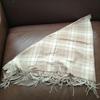 Used  New, Unused  100% Cashmere, Beige-toned Check Pattern, Stole