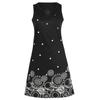 Dresses For Women Casual Summer Floral Printed Tank Sleeveless Dress Hollow Out O-Neck Loose Beach Short  Sundress