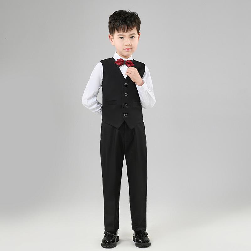 Boys' Formal British-Style Suit for Ages 4-12 - Ideal for Flower Boy and Piano Performances