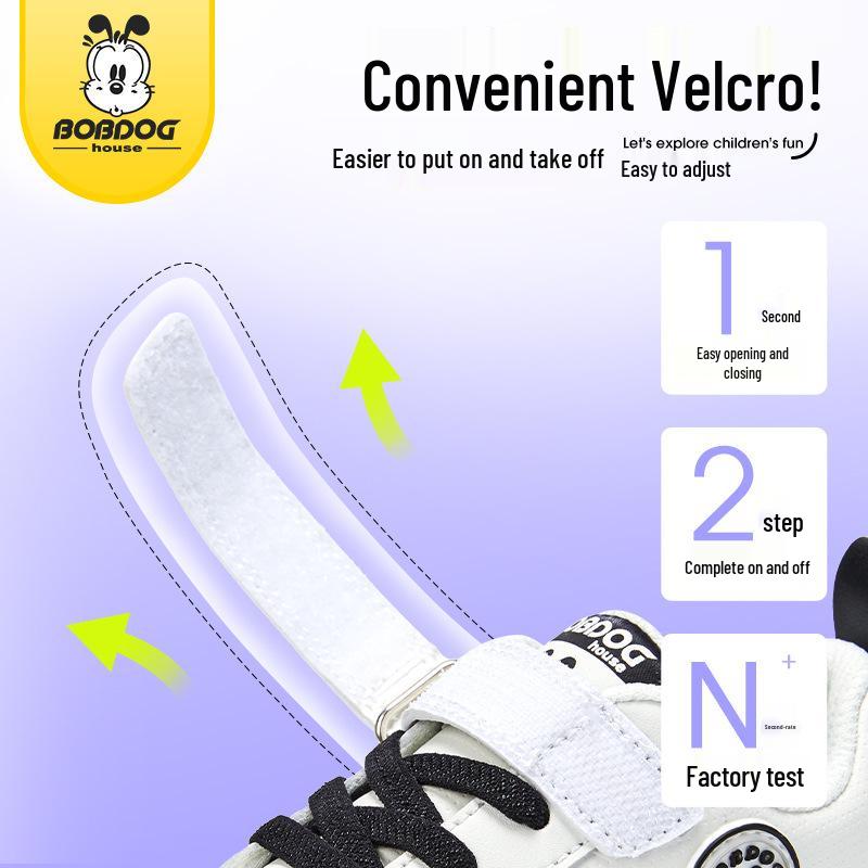 Babudou 2024 Spring Kids' Non-slip Soft Sole Walker Shoes