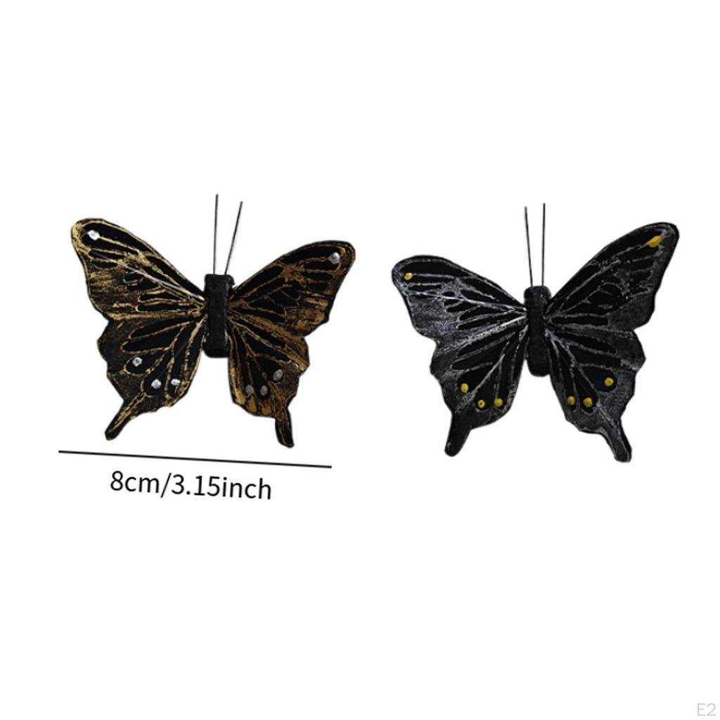 12 Pieces Butterfly Crafts 3D Room Decors for Floral Arrangements