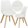 Chaise - SPRINGOS - Modèle Springos® - Blanc - Capacité De Charge 125 Kg - Hauteur 82 Cm