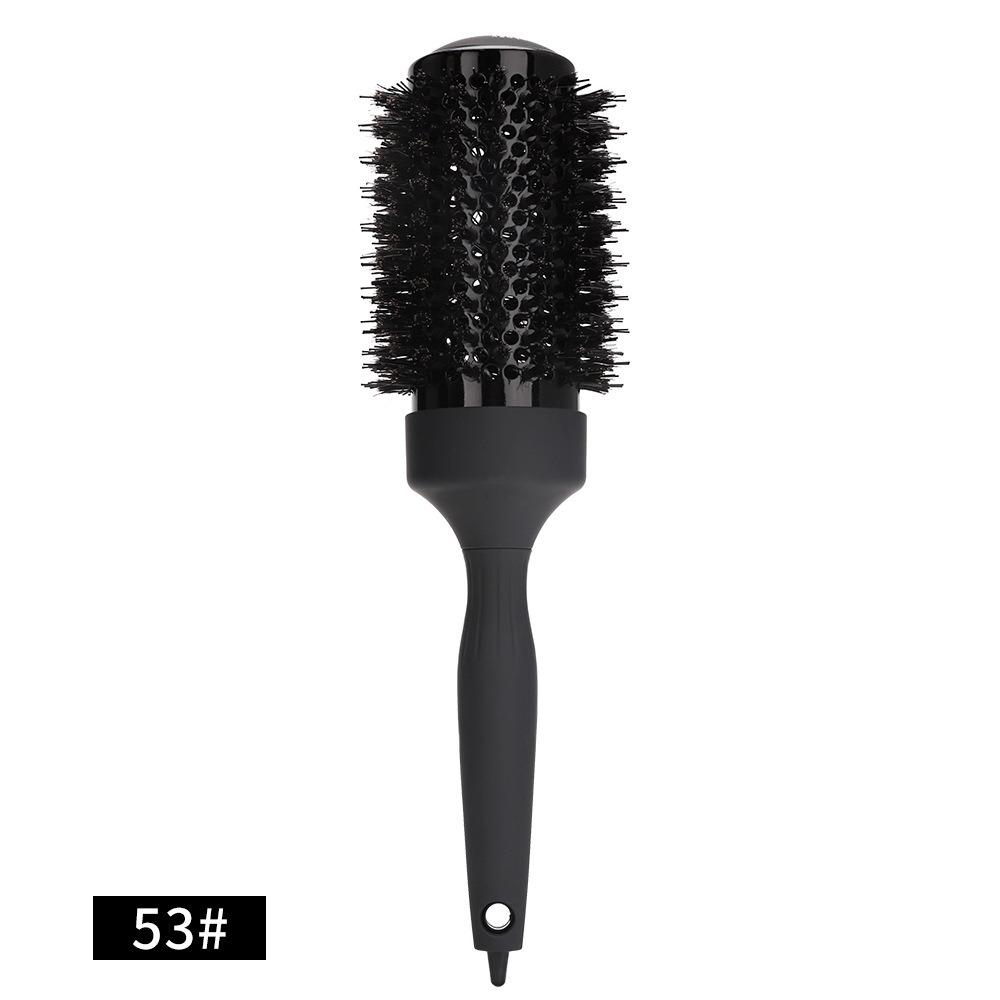 With Pointed Tail Straight Twill Hair Comb Round Barrel Hair Curling Brush Men/Women