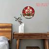 Vintage Iron Wall Art 20x20cm Farmhouse Decor Striped Candles Indoor Outdoor Holiday Home Decoration