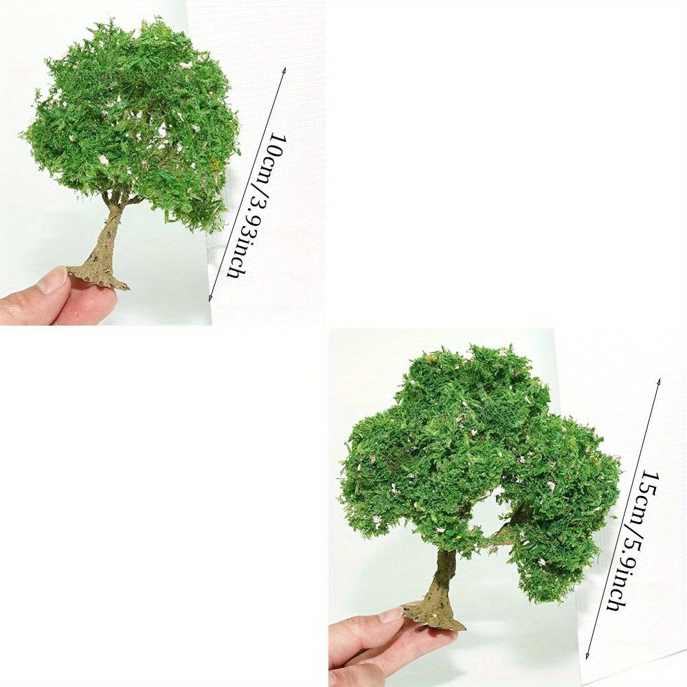 

1pc Model Tree, Miniature Sand Table Architectural Model Ornament, DIY Micro Landscape Decorative Tree, Decorative Ornament bébé small зелёный