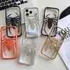 Electroplated Spider Design iPhone 14/13/12 Pro Max Anti-fall Case