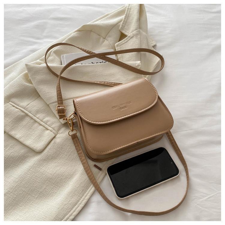 High-end Street Style Pu Small Square Shoulder Bag Women's Fashion Ins New Trend Crossbody Bag Black