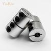 1PCS D40L55 SB Rigid Clamp Coupling Bore 8/10/11/12/14/16/17/18/19/20mm Aluminium Screw Rod Drive Shaft CNC Jaw  Motor Coupler