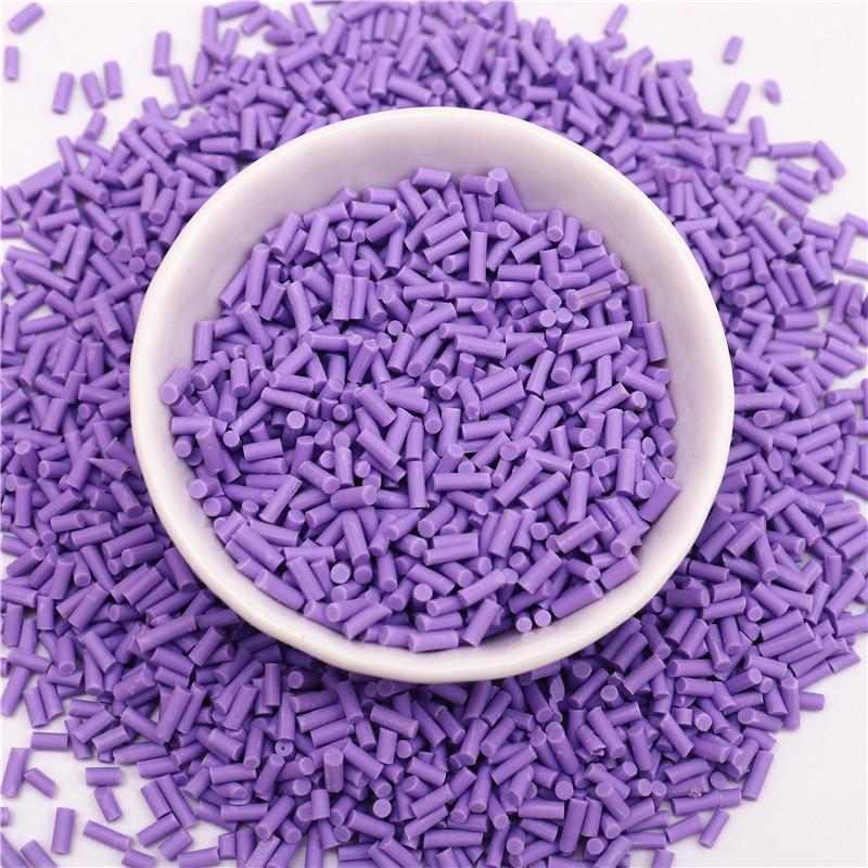 50g/lot Mix Colourful Cylindrical Strip Candy Polymer Clay Slices Sprinkles for DIY Nail Arts Kids  And Slime Filling