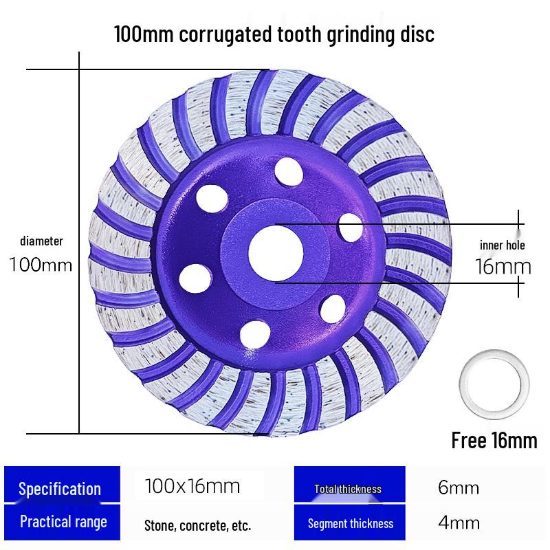 Angle Grinder Concrete & Marble Polishing Disc - Stone & Cement Surface Sander