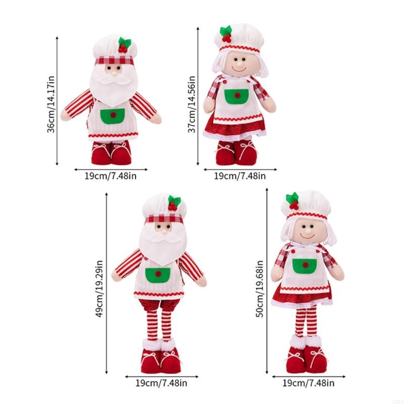 Handmade Holiday Telescopic Cook Caps Festival Fabric Doll Gnomes Plush Dolls