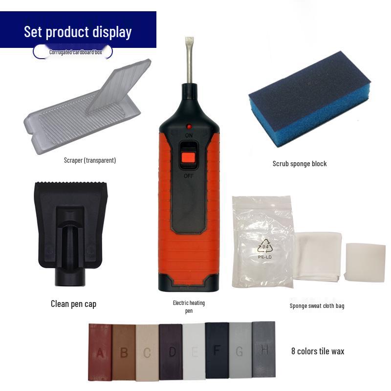 14-Piece Tile Repair Kit: Wax Filling Tool Set for Porcelain Walls