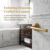 Soporte para Toallas de Mano a Prueba de Óxido Portarrollos de Papel Higiénico de Latón Antiguo Accesorios de Baño