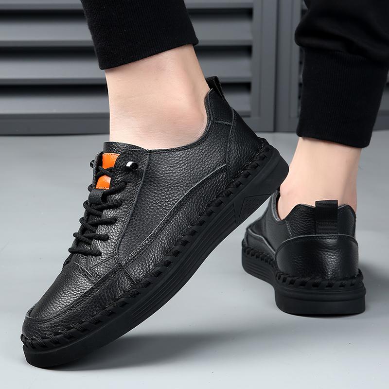 Trendy Casual Men's Board shoesFashionable Minimalist Black and White Daily Outdoor Walking and Driving Office Men's Shoes