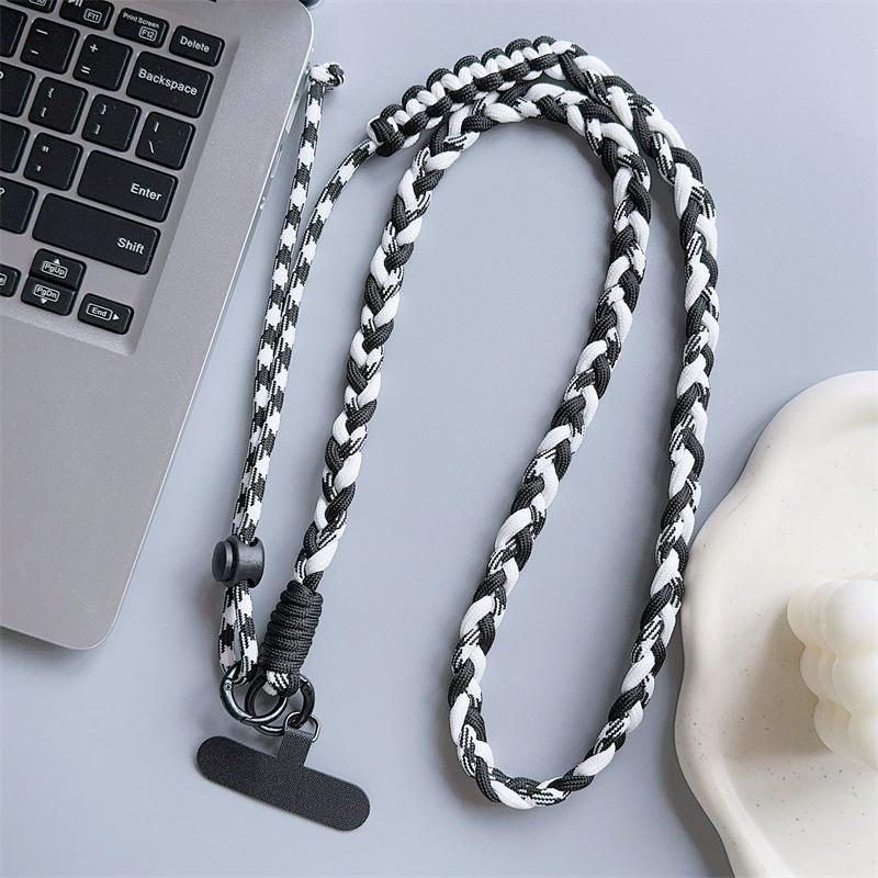 Woven Mobile Phone Lanyard Crossbody Can Carry Colorful Phone Lanyard Strap Hanging Chain Pendant Other