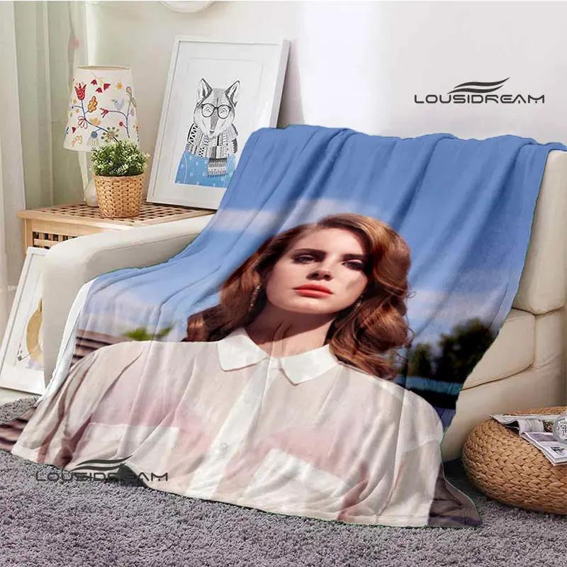 Lana Del Rey Retro Printing blanket Children's Warm Flange Home travel bed linings Birthday Gift