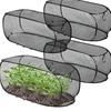 Pop-up Plant Cover Mesh Outdoor Plant Protector Insect Barrier Netting Foldable Crop Cage Raised Bed Cover for Vegetable Fruit Seedlings Garden Rows