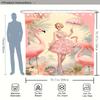 1Pc Fashion Art Flamingo Charm Women Pattern Digital Print Shower Curtain Bathroom Decor Home Decor Machine Washable
