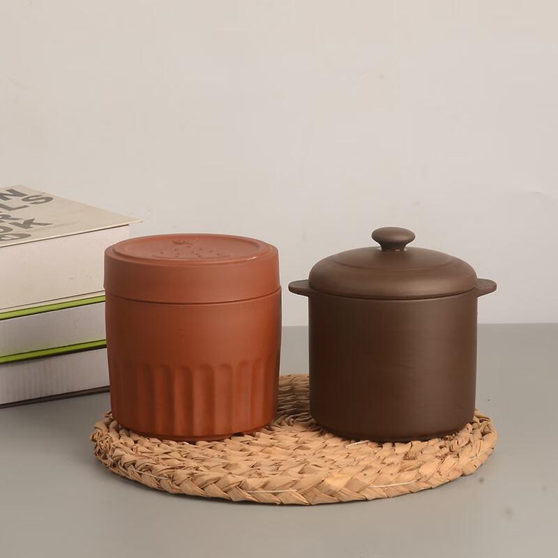 ZISIZ Purple Clay Stew Pot