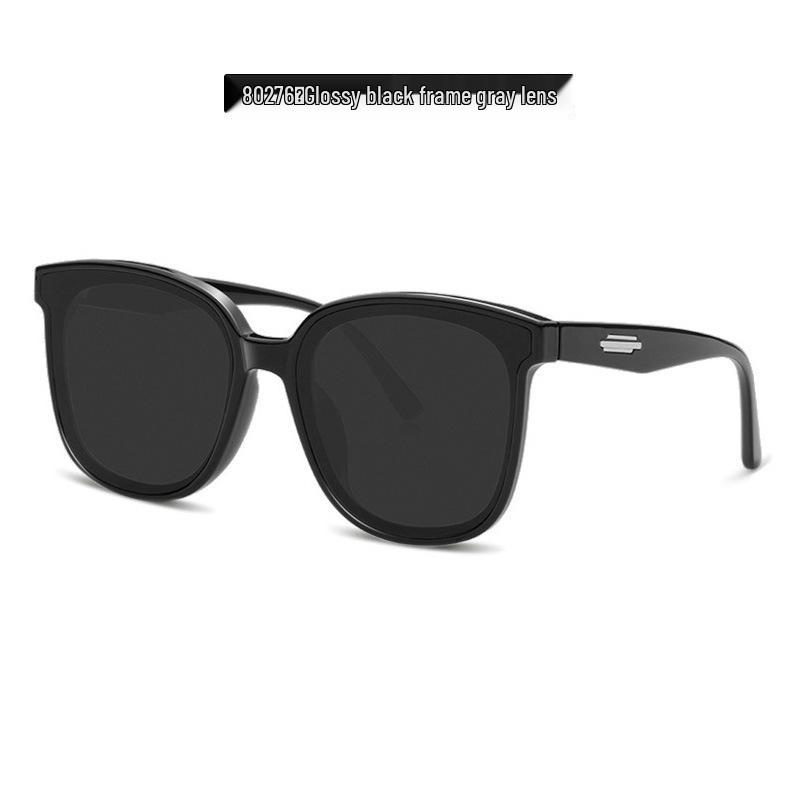 Women s Large Frame HD Nylon Sunglasses: Slimming, UV Protection, Fashionable and High-End Look 1.8mm Thick Nylon Lens