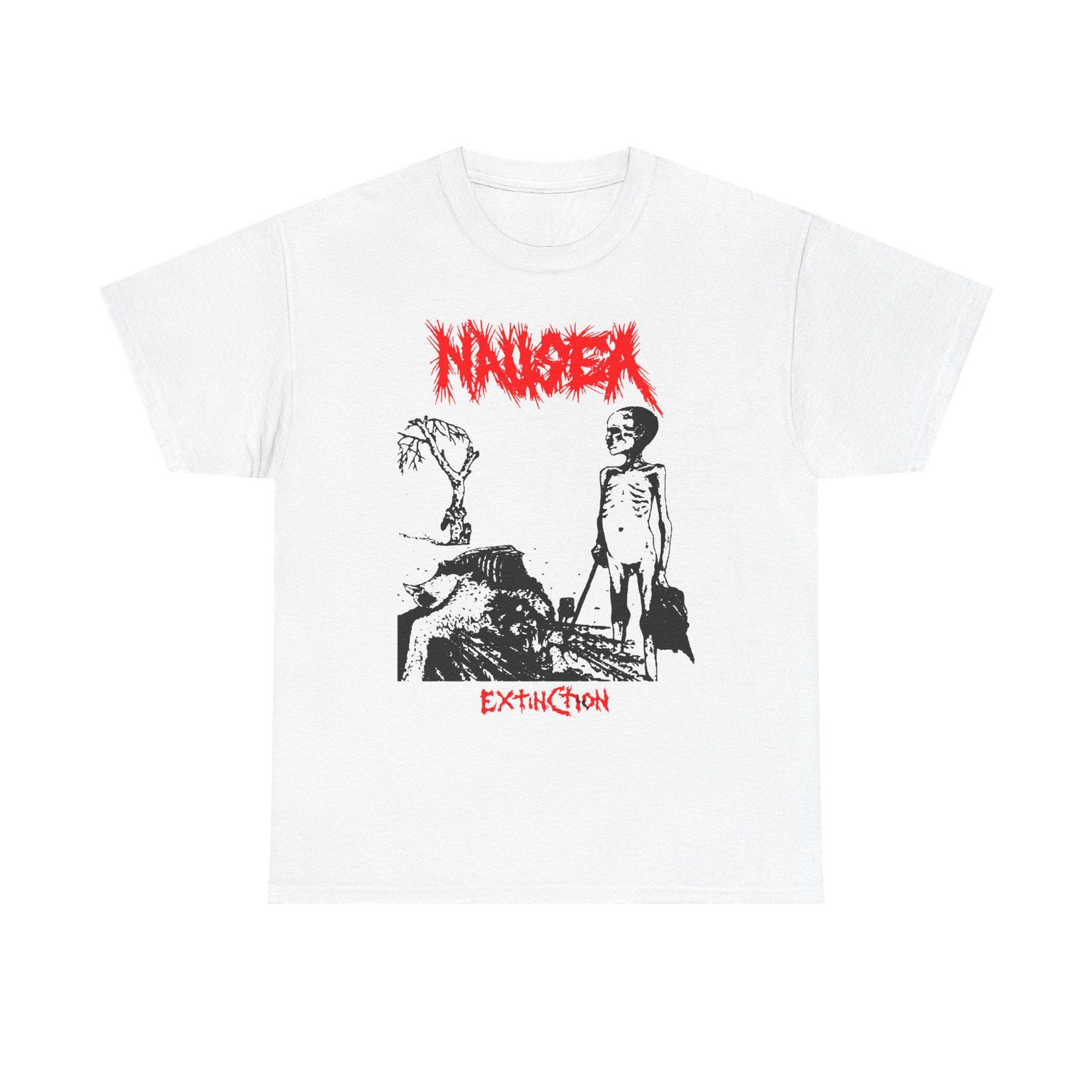 Nausea Crust Punk Shirt NYC Hardcore D Beat Anarcho Punk Graphic Tee Underground Band Inspired Unisex 150