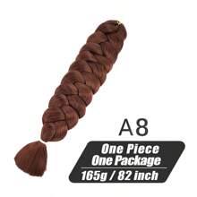 2026 New  Xpression Synthetic Big Braids Crochet Hair Braids Extensions Yaki Straight Hair Women's Jumbo Braids Hair Daily Wear