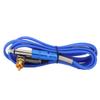 1,8 m Soft Silicone Tatuagem Ângulo Reto Conector RCA Clip Cords para Máquinas de Tatuagem (Azul)