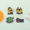 Humorous Watermelon Banana Mangos Strawberry Lapel Badges Sturdy User Friendly Alloy Pins Secure Clasp Fashion Accessories