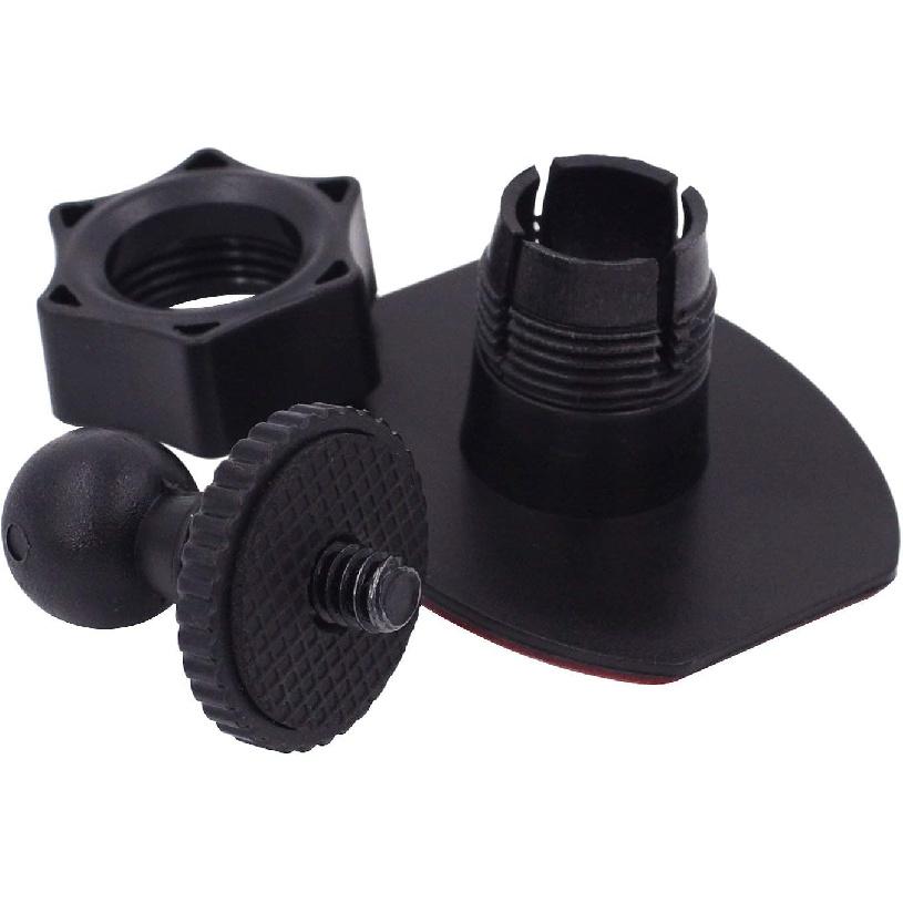 CH01B 1/4" Thread Camera Mount Mini Double-Sided Adhesive In Dash Cam Mount Holder - Universal Tripod Permanent Holder Fits