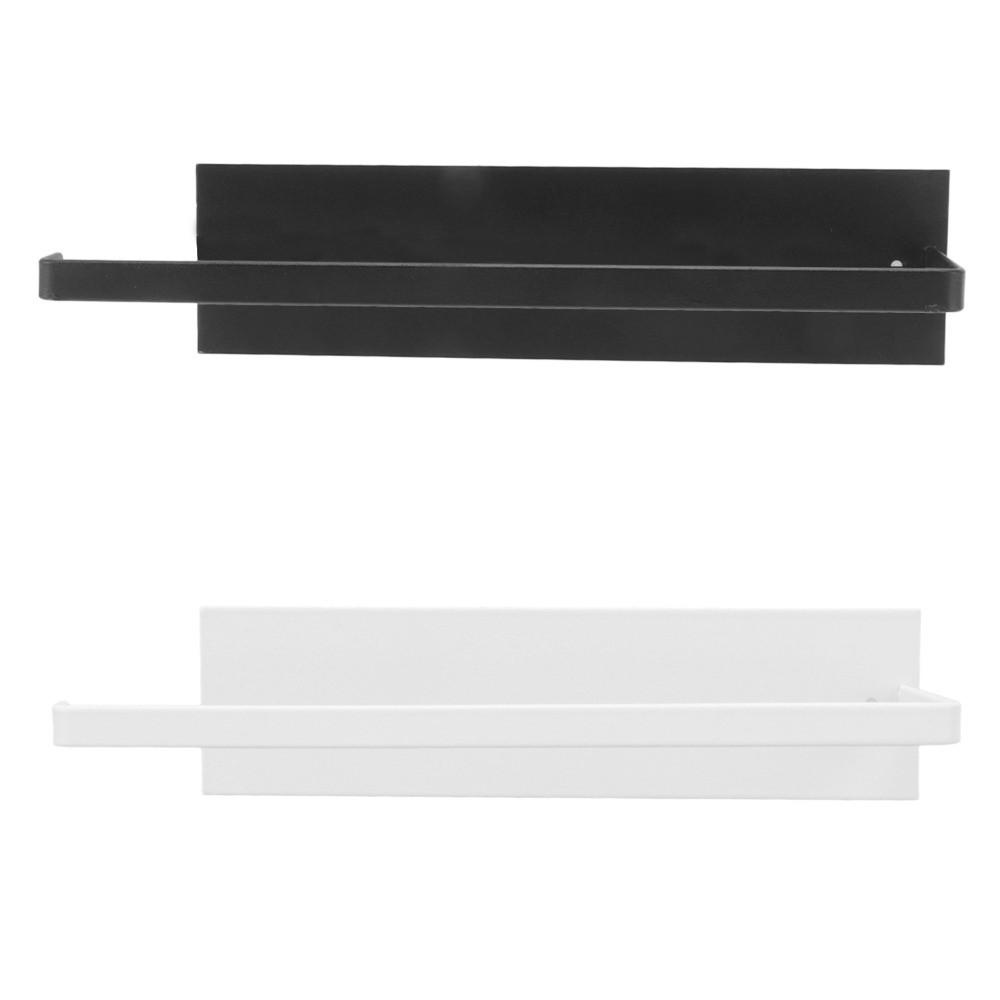 Carbon Steel Paper Towel Holder Wall Mounted Towel Bar Rack Paper Towel Roll Rack Space Saving