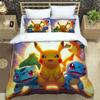 2026 New Arrival: 3-Piece Pokémon Pikachu Print Bedding Set (Includes Personalized Name Service) — Single/Double Pillowcases