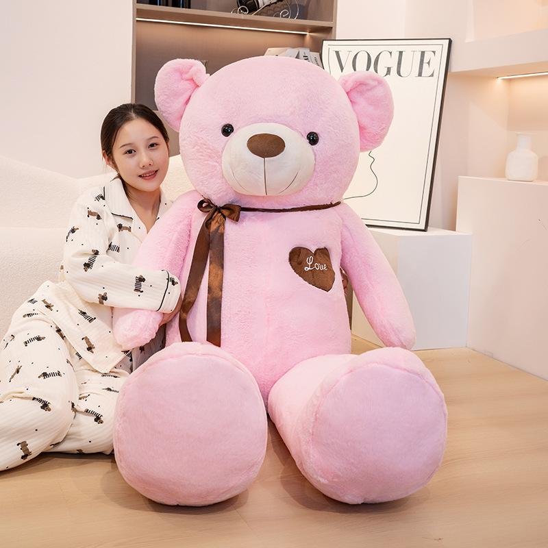 

Милая кукла-плюшевый мишка большого размера, кукла-большой медведь, декоративная подушка, плюшевая игрушка, медведь для обнимания, кольцо, ночной рынок, большая кукла 60cm【0.6kg】