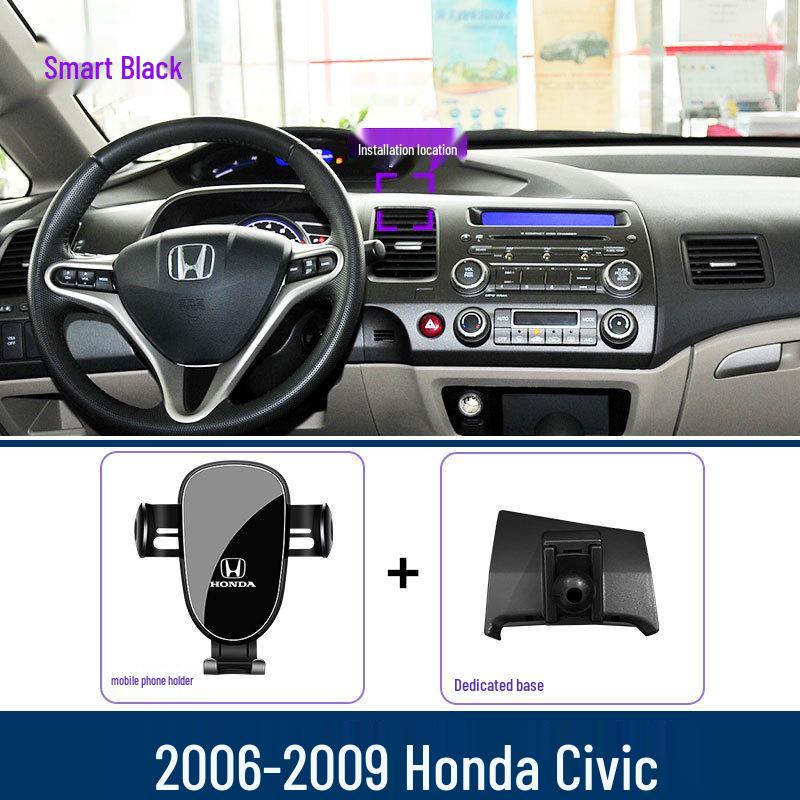 Kompatibilní držák telefonu pro Honda Civic (2016–2023) 9., 10., 11. generace – Držák navigace.
