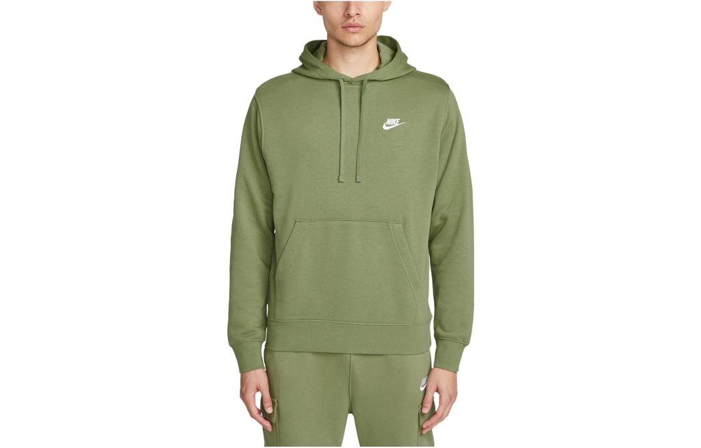 Men's Nike Sweatshirts Men's Green Hooded Moderate Regular